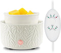 Wax Melt Warmer with Timer- 3-in-1 Wax Melter Burner, Fragrance Warmer for Scented Candles, Tarts, Essential Oils to Freshen