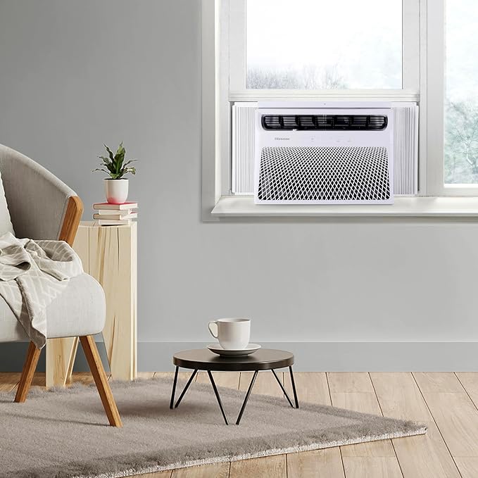 WCH08R25A Window Air Conditioner, White, 8,000 BTU Heat and Cool, 4 modes (Cooling, Heating, Fan, Dehumidifier), Easy