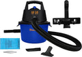 WD-2.5L Portable Wet Dry Vacuum, 2.5-Gallon 2.5 PHP Suction Plus Blower Vacuum Cleaner for Liquids, Dust, Pet Hairs, 10’