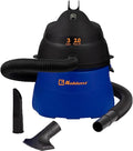WD-353L Portable Wet-Dry Vacuum Cleaner, 3 Gallon Tank, 2.0 HP Vacuum Cleaner with Several Accessories, 5 Year Warranty