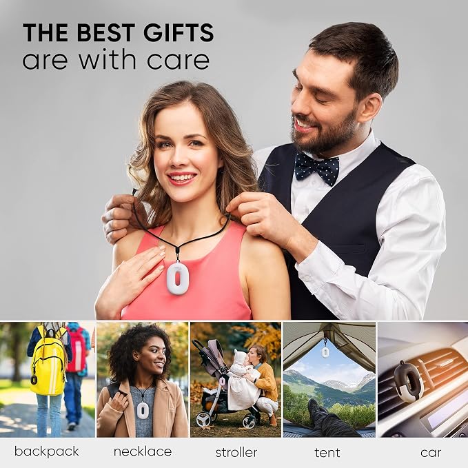 Wearable Air Purifier Necklace - Portable Personal Ionizer - Rechargeable Travel-Size Air Cleaner, alternate product view 7