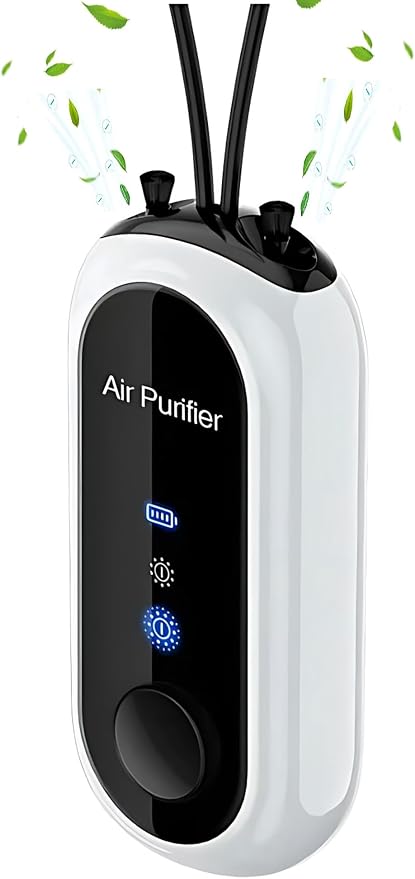 Wearable Air Purifier,Portable Negative Ion Generator Necklace,Efficient Ion Purification Smoke,Peculiar Smell,for Travel