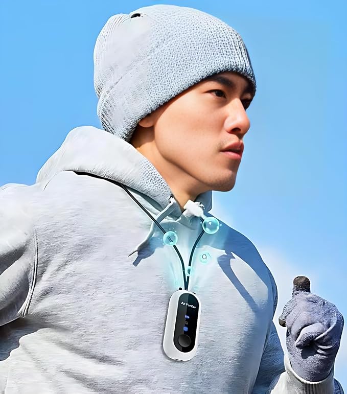 Wearable Air Purifier,Portable Negative Ion Generator Necklace,Efficient Ion Purification Smoke,Peculiar Smell,for Travel