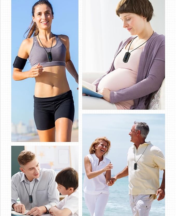 Wearable Negative Ion,Personal Air Purifier Necklace,Portable Mini Air Ionizer for Purifying Around the Body