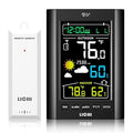 Weather Station Wireless Indoor Outdoor Thermometer, Inside Outside Temperature Humidity Monitor,with 330ft Range Sensor and