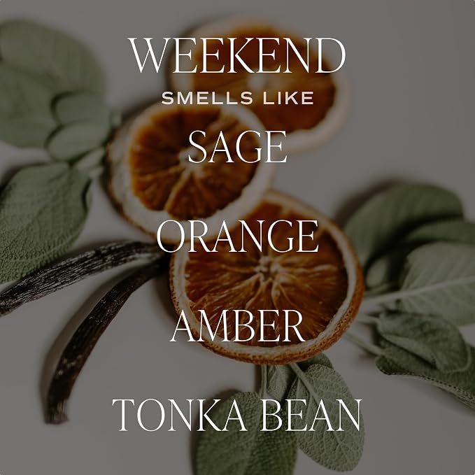 Weekend Reed Diffuser – Room Decor Aesthetic with Long-Lasting Premium Fragrance of Citrus, Sage, Lavender, Amber, alternate