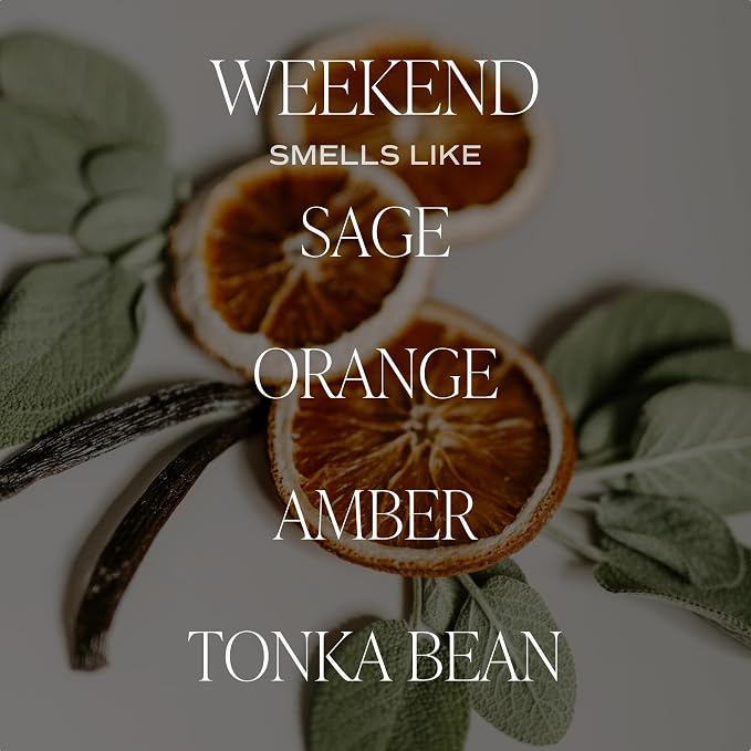 Weekend Reed Diffuser Set for Home - Sage, Orange, Amber, Tonka Bean Scented Reed Diffusers, alternate product view 2