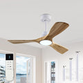 Welcome Ceiling Fan with Lights, 42'' Wood Ceiling Fan with Remote Control, Automatic Memory and Dimmable 3 Color Light /