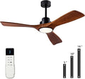 Welcome Ceiling Fans with Lights 42'' Wood Ceiling Fan with Remote Control for Auto-Memory Settings Modern Ceiling Fan for