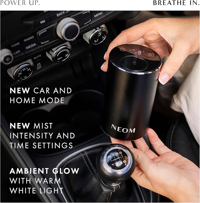 Wellbeing Pod Mini+ Essential Oil Diffuser, Black I Waterless and Wireless I Portable & Versatile - car, alternate product