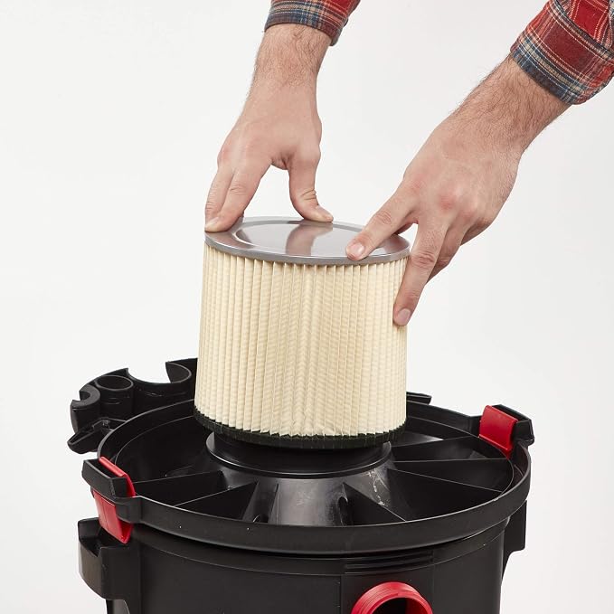 Wet Dry Vac Filter VF2007 Standard Replacement Shop Vacuum Filter for Most 5 Gallon and Larger Branded Wet Dry