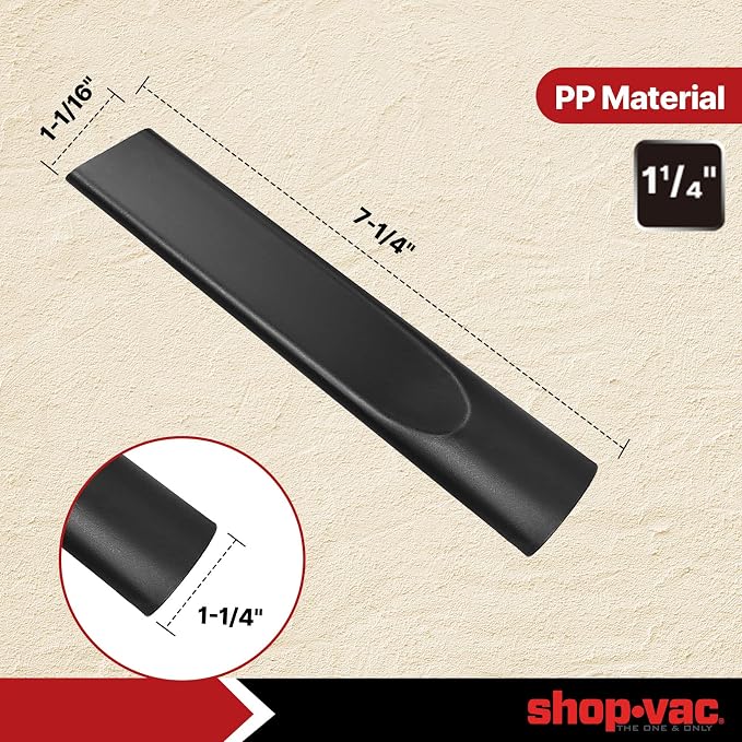 wet/dry vacuum 1-1/4" Crevice Tool with 2 Extension Wands, alternate product view 2