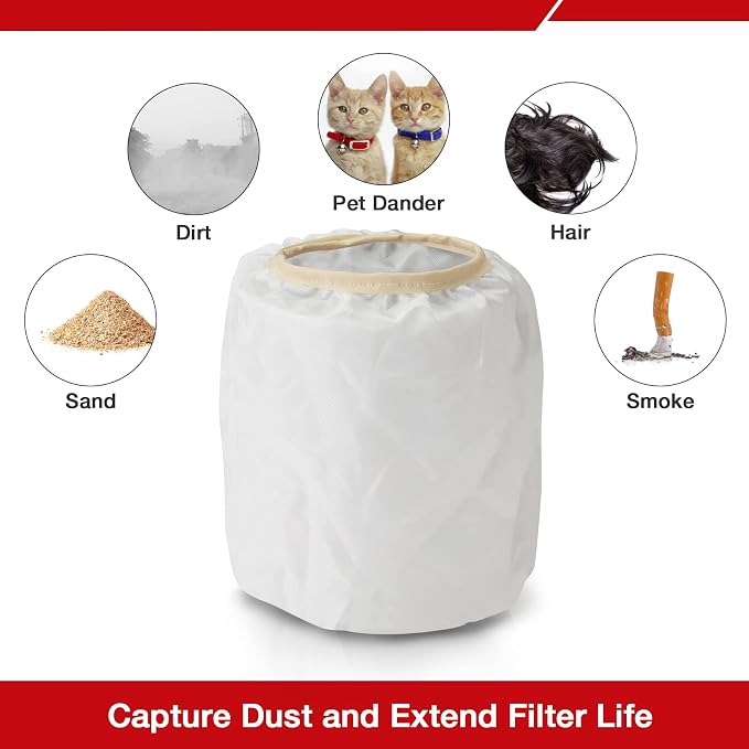 wet/dry vacuum 90115 Dacron Cloth Filter Replacements for Most wet/dry vacuum Wet/Dry Vacuum Cleaners 5 Gallon and Above