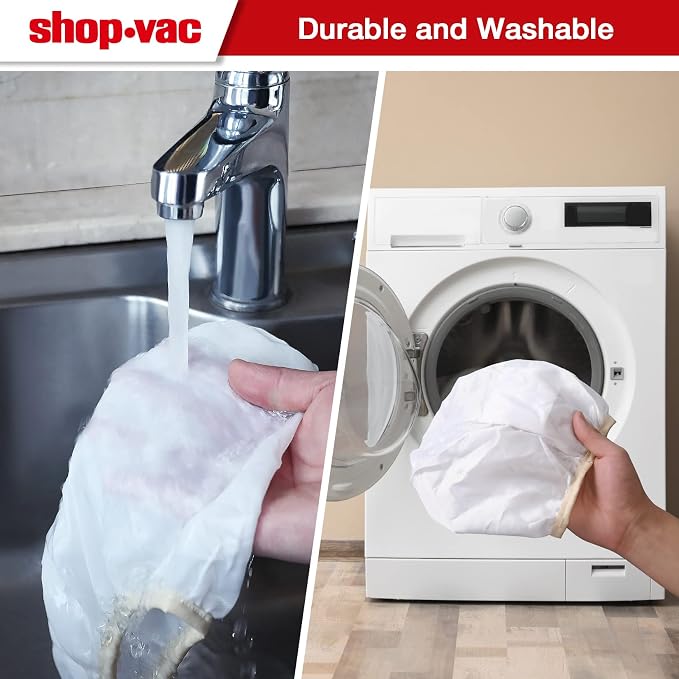 wet/dry vacuum 90115 Dacron Cloth Filter Replacements for Most wet/dry vacuum Wet/Dry Vacuum Cleaners 5 Gallon and Above