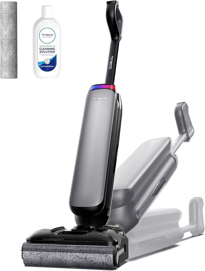 Wet Dry Vacuum Cleaner 22kPa Suction Floor Cleaner Mop, 50 Min Runtime, iLoop Smart Sensor, DualBlock Anti-Tangle Design