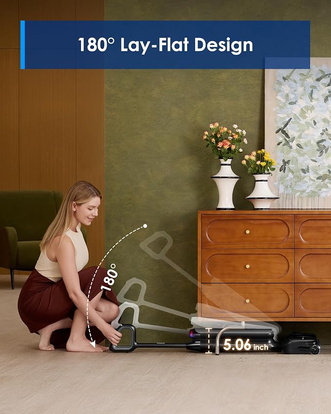 Wet Dry Vacuum Cleaner 22kPa Suction Floor Cleaner Mop, 50 Min Runtime, iLoop Smart Sensor, DualBlock Anti-Tangle Design