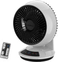 Whirlwind Orbital Motion Air Circulator Table Fan, 3 Speeds, Timer, Dark Mode, Remote Control for Small and Medium Sized