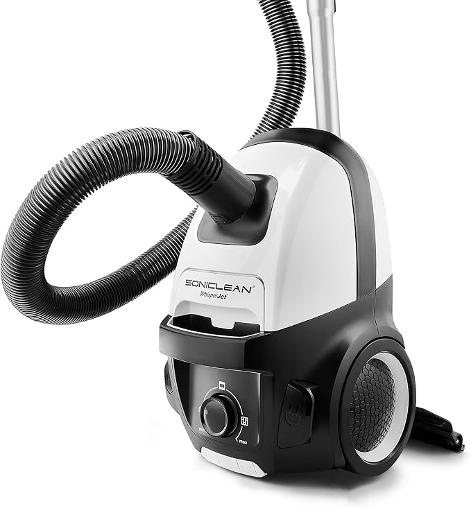 WhisperJet C2 Canister Vacuum Cleaner - Ultra-Quiet Operation - U15 ULPA Filtration - Designed in Germany 37FT stainless