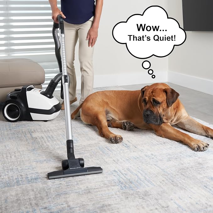 WhisperJet C2 Canister Vacuum Cleaner - Ultra-Quiet Operation - U15 ULPA Filtration - Designed in Germany 37FT stainless