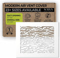 White Air Vent Cover - Acrylic Plexiglass 8 x 10 Duct Opening (10 x 12 Overall) Return Grille Decorative Covers