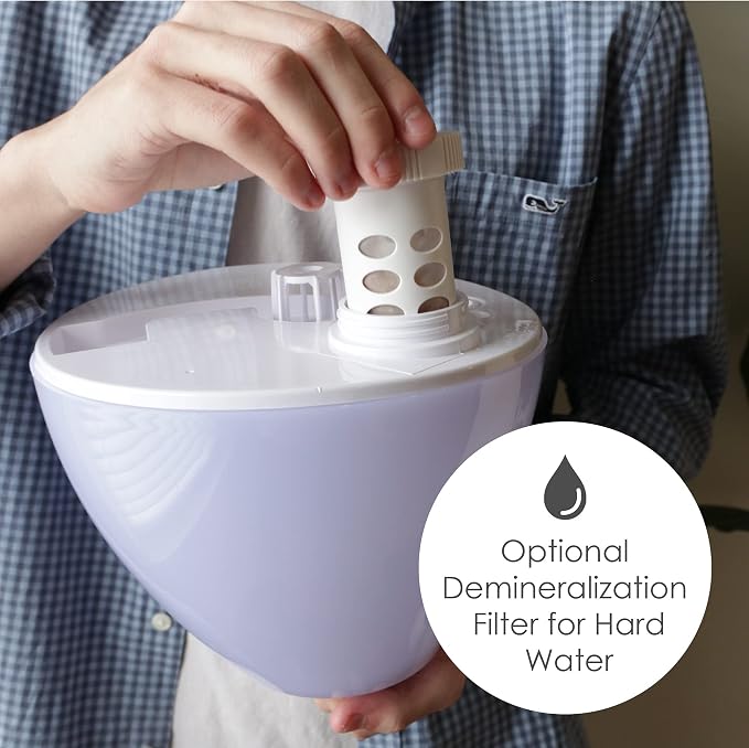 White Drop Ultrasonic Cool Mist Teardrop Humidifier, 1 Gallon Tank, Baby Humidifier for Nursery, Bedroom, Plants, Office