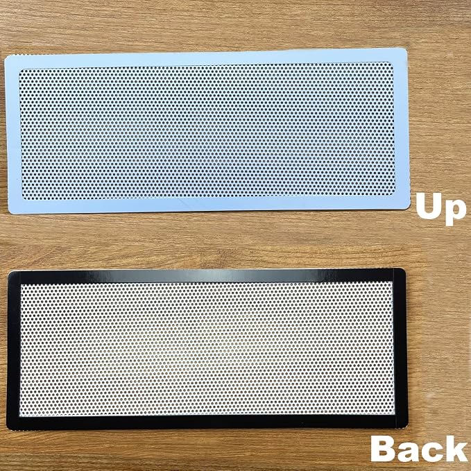 White Floor Register Vent Screen Cover 4"x10" Magnetic, Perfect for Wall/Ceiling/Floor Air Vent Filters (4-Packs), alternate
