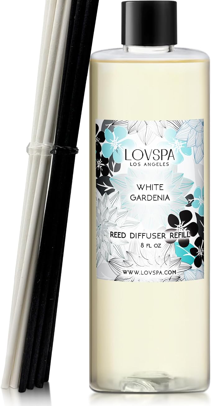 White Gardenia Diffuser Oil - Essential Oils for Diffuser Refill & Air Freshener Room Spray, product image