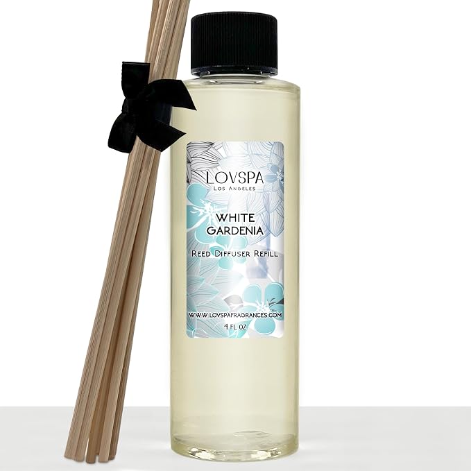 White Gardenia Diffuser Oil - Luxury Essential Oils for Diffuser Refill & Air Freshener Room Spray, product image