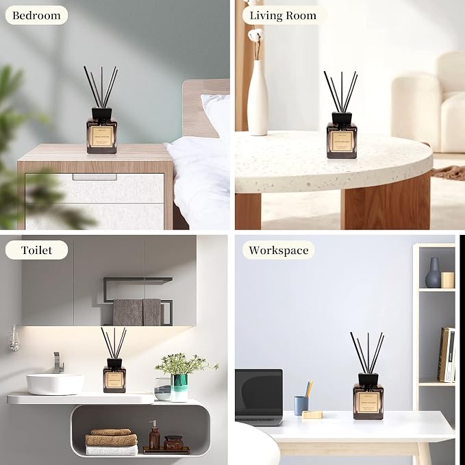 White Musk Cedar Reed Diffuser Freshen Up Your Living Space Transform Your Home with Natural Fragrance Room Scent Diffuser