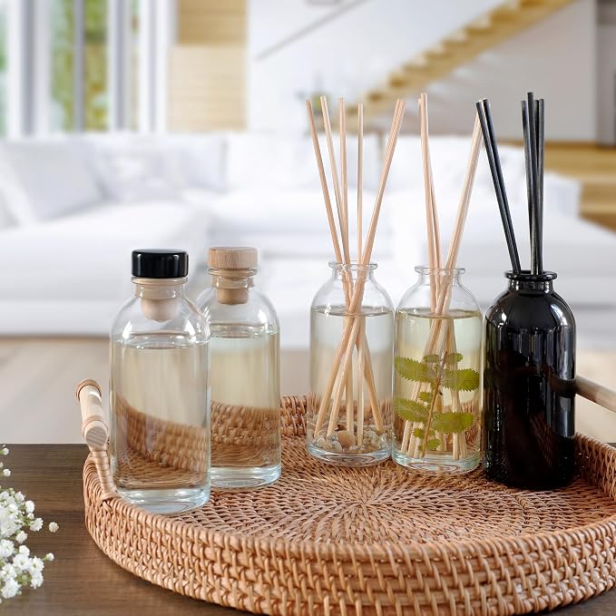 White Tea & Sage Reed Diffuser Set | Made with Essential Oils & Real Botanicals | Sparkling Bergamot, alternate product view
