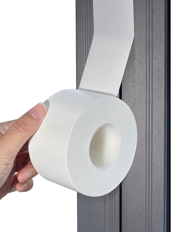 White Window Weather Sealing Tape,Window Draft Isolation Sealing Film Tape,Window AC Seal Air Conditioner Sealing Tape No