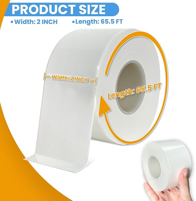 White Window Weather Sealing Tape,Window Draft Isolation Sealing Film Tape,Window AC Seal Air Conditioner Sealing Tape No