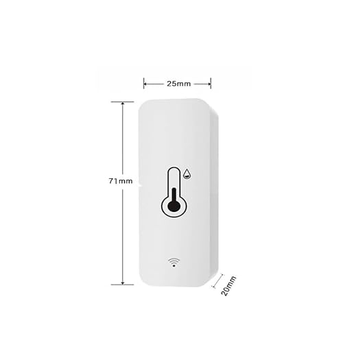 Wi-Fi Smart Thermometer Hygrometer, Digital Mini Indoor Temperature and Humidity Sensor, Room Temperature Humidity Sensor App