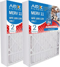 WICKED CLEAN AIR. 16x20x4 Air Filter MERV 11 Compatible with Bryant Carrier FILXXFNC-0017 Furnace Filter 2 Pack, product