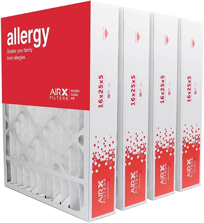 WICKED CLEAN AIR. Compatible/Replacement for 16x25x5 MERV 11 HVAC AC Furnace Air Filter FC100A1029 CF200A1008