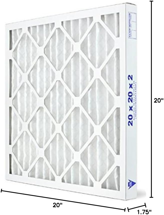 wickedcleanair 20x20x2 Air Filter MERV 13 Pleated HVAC AC Furnace Air Filter, everyday comfort 12-Pack, alternate product