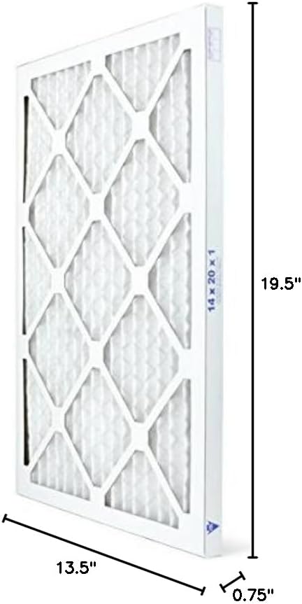 wickedcleanair WICKED CLEAN AIR. 14x20x1 Air Filter MERV 13 Pleated HVAC AC Furnace Air Filter, everyday comfort 12-Pack