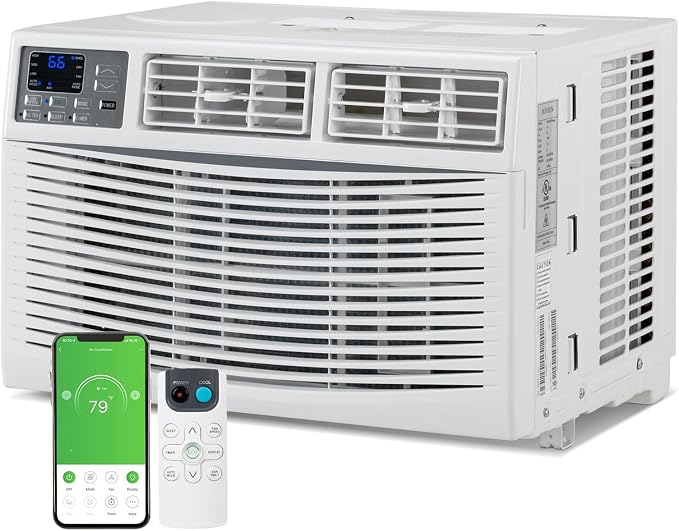 WIFI-Enabled 10000BTU Air Conditioner Window Unit, Energy Saving Room Air Conditioner, product image