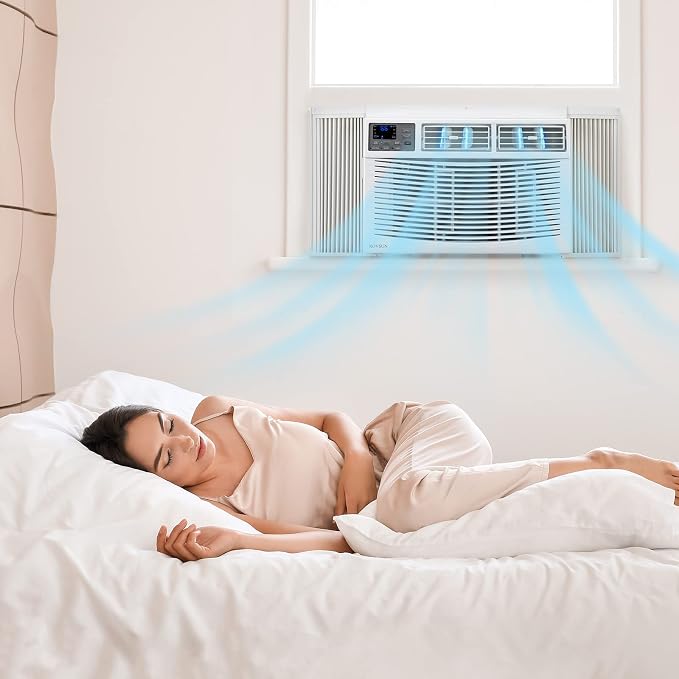 WIFI-Enabled 10000BTU Air Conditioner Window Unit, Energy Saving Room Air Conditioner, alternate product view 7