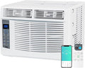 WiFi Enabled 6,000 BTU Window Air Conditioner, Smart Window AC Unit with Remote, Energy Saving, Easy Install Kit, Cools up to