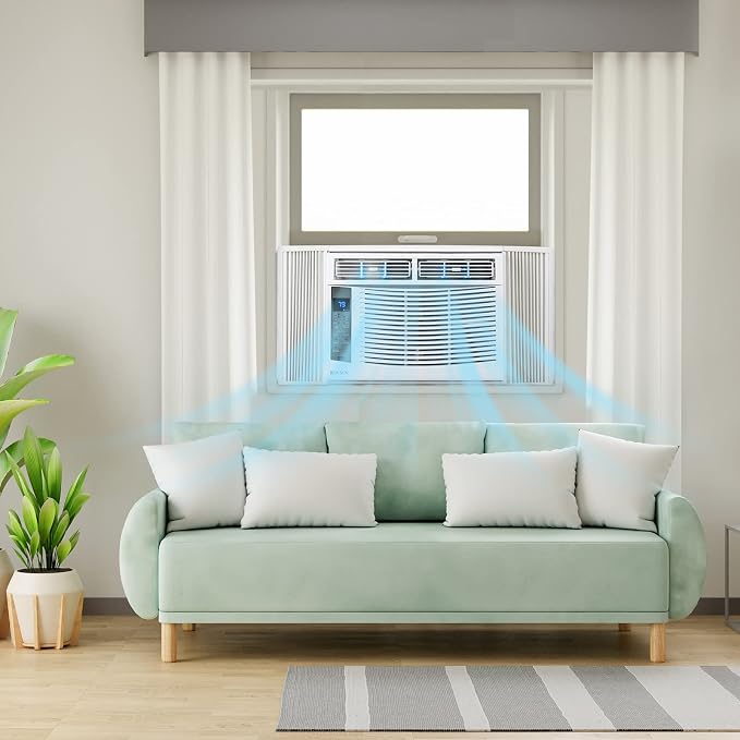 WIFI-Enabled 6000 BTU Air Conditioner Window Unit, Energy Saving Room Air Conditioner, alternate product view 7