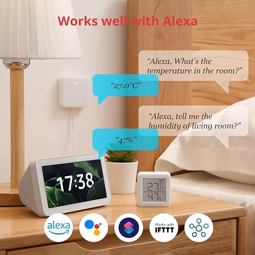 WiFi Hygrometer Thermometer with Hub, Dewpoint/VPD/Absolute Humidity Meter, Indoor Wireless Temperature Humidity Sensor