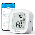 WiFi Thermometer Hygrometer H5103, Indoor Bluetooth Temperature Humidity Sensor with Electronic Ink Display, App Notification