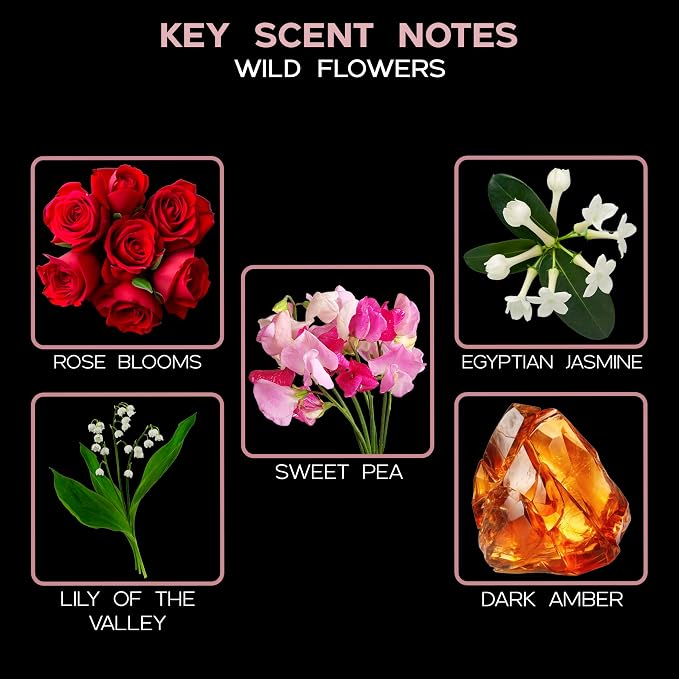 Wild Flowers Diffuser Oil - Luxury Essential Oils for Diffuser Refill & Air Freshener Room Spray, alternate product view 9