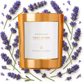 Wild Lavender Wood Wick Candle | Soy Christmas Scented Candles for Home | Holiday Candle Gifts for Women and Men