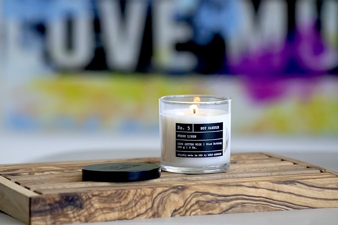 | Wild Lemongrass | Luxury Scented Soy Jar Candle | Hand Poured in The USA | Highly Scented & Long Lasting (6, alternate