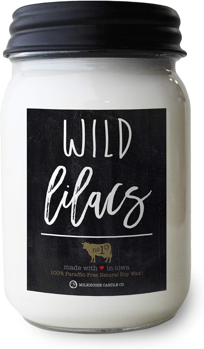 Wild Lilacs - 13oz Beeswax and Soy Candles - Farmhouse Collection - 100% Natural, product image