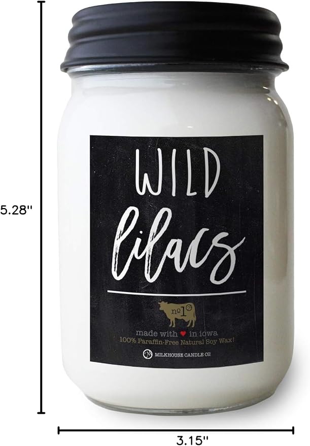 Wild Lilacs - 13oz Beeswax and Soy Candles - Farmhouse Collection - 100% Natural, alternate product view 2