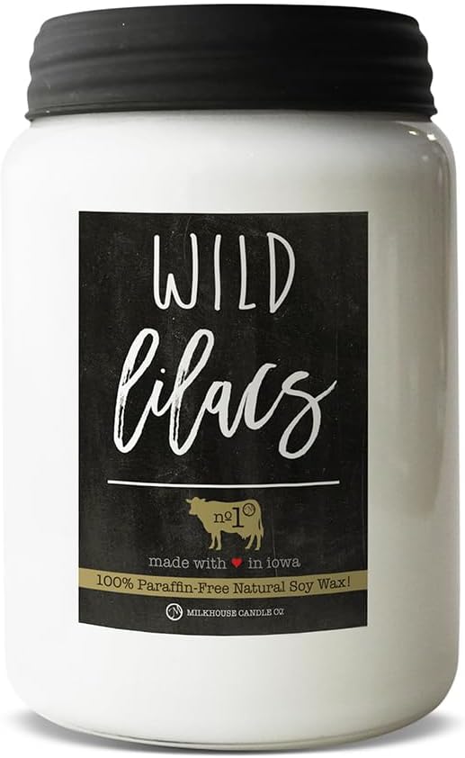 Wild Lilacs - 26oz Beeswax and Soy Candles - Farmhouse Collection - 100% Natural, product image