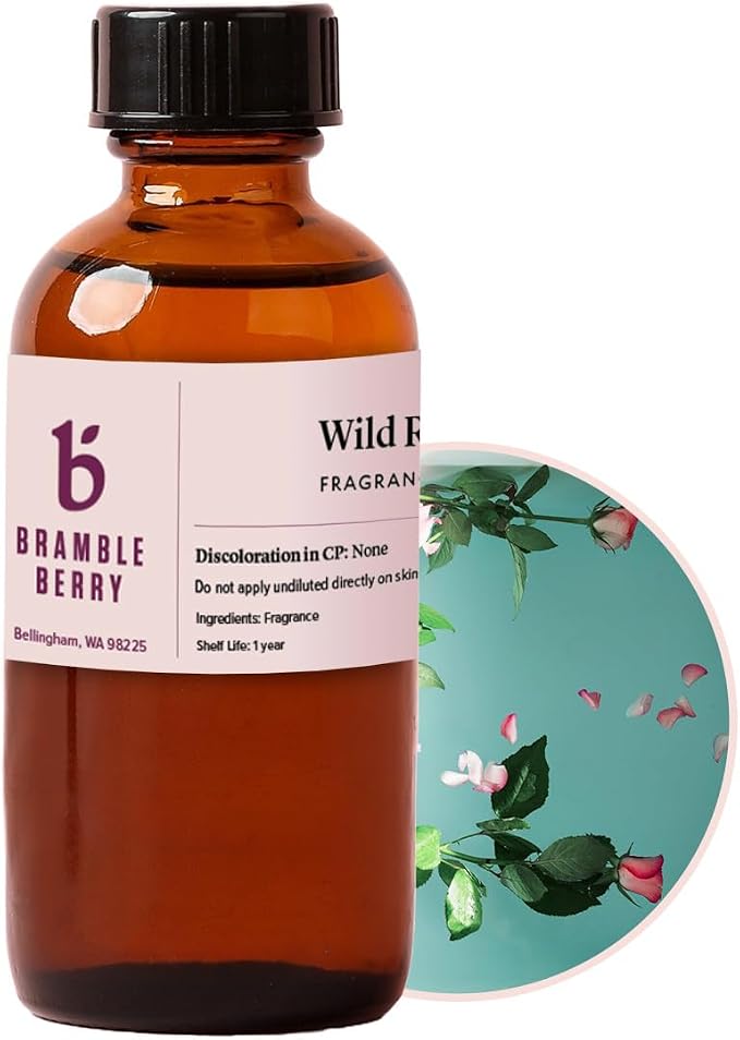 Wild Rose Fragrance Oil 2 oz | Classic Romantic Floral Scent for Soap Making, Candles, Lotion, alternate product view 2